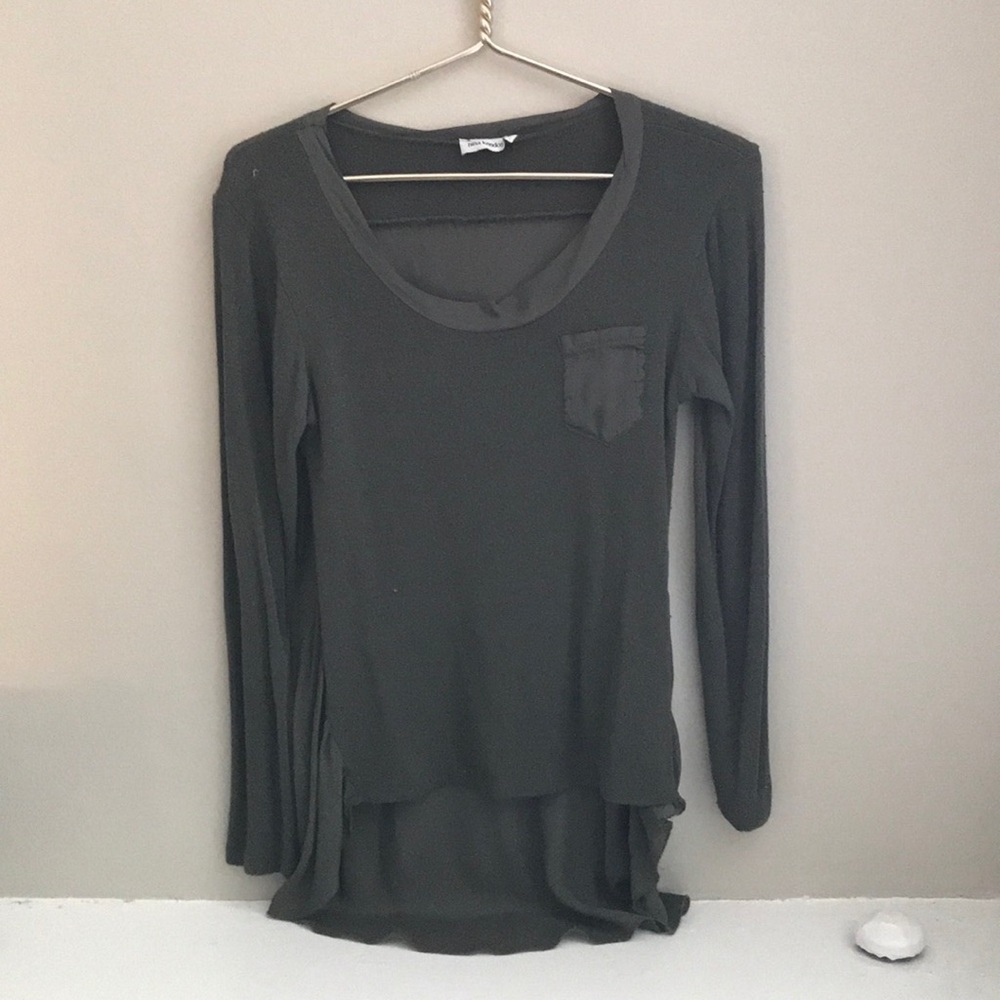 Nina Kendosa Chiffon Back Sweater